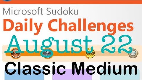 Microsoft Sudoku _ August 22
