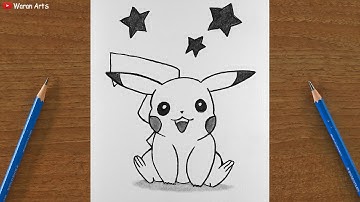 How to Draw Pikachu || Easy Step-by-Step Pikachu Drawing Tutorial || Easy Drawing for Beginners