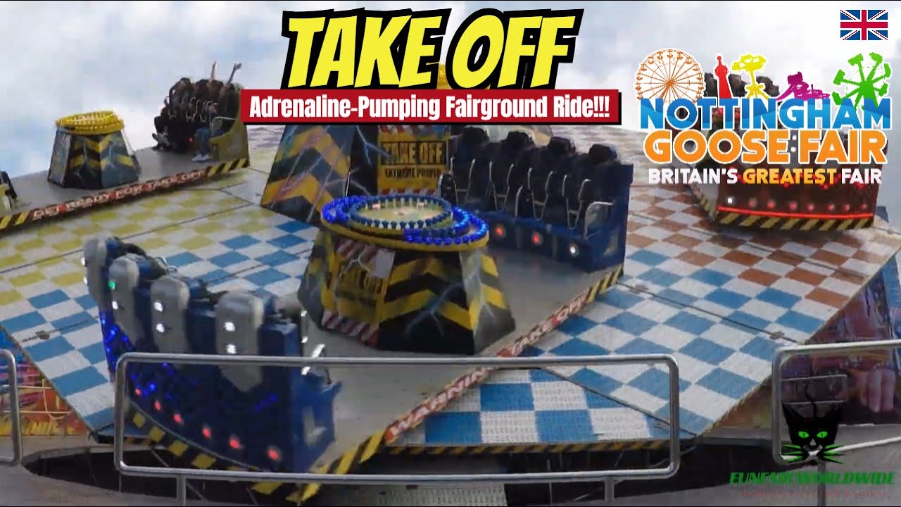 James TAKE OFF: Adrenaline-Pumping Fairground Ride at Nottingham Goose Fair 2017 🇬🇧