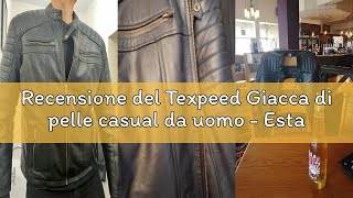 Recensione del Texpeed Giacca di pelle casual da uomo - Estate/invernale Soft Touch autentica vintag screenshot 2