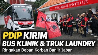 Download Lagu PDIP Kirim Bus Klinik dan Truk Laundry ke Jawa Barat, Ringankan Beban Korban Banjir MP3