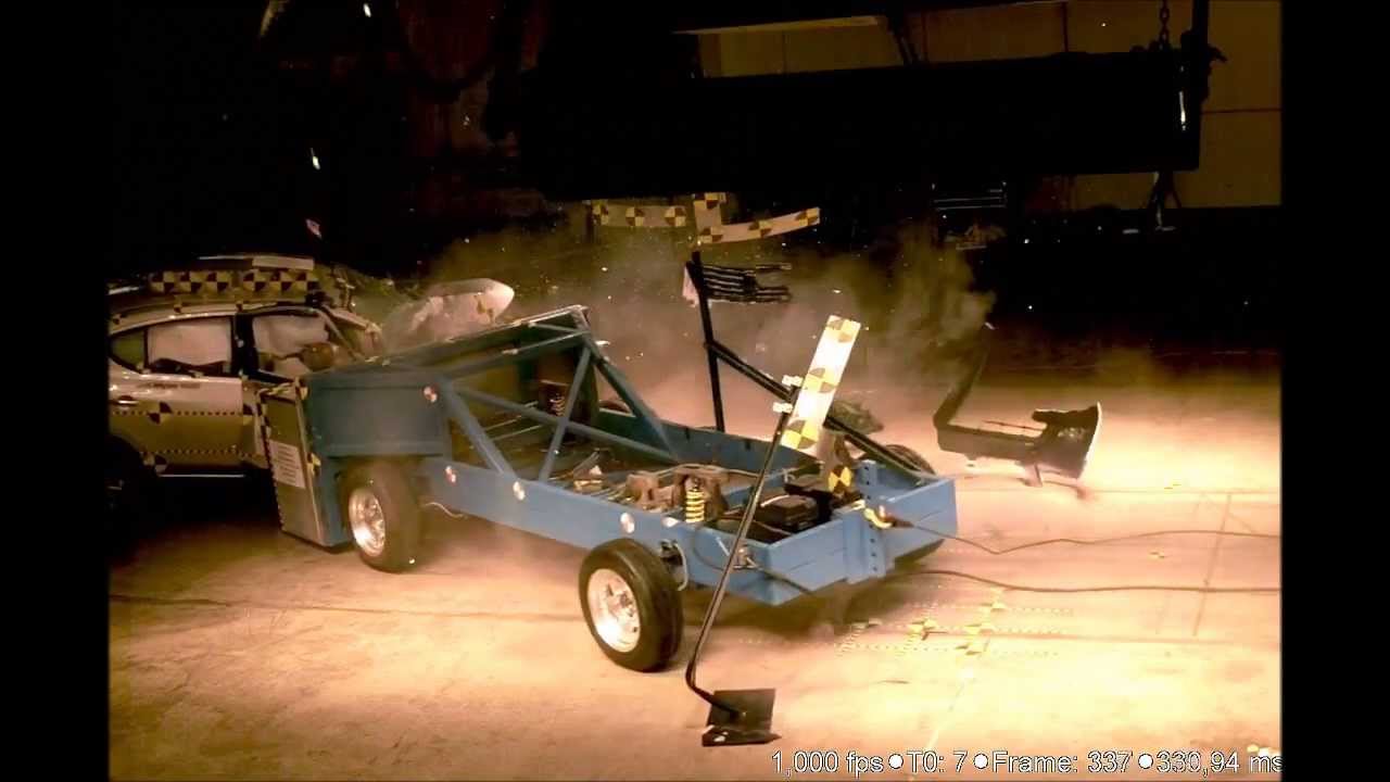 nhtsa edr NHTSA - 2013 Nissan Versa / Sunny - 15° Angle 35% Right Side Narrow Overlap Frontal Crash Test