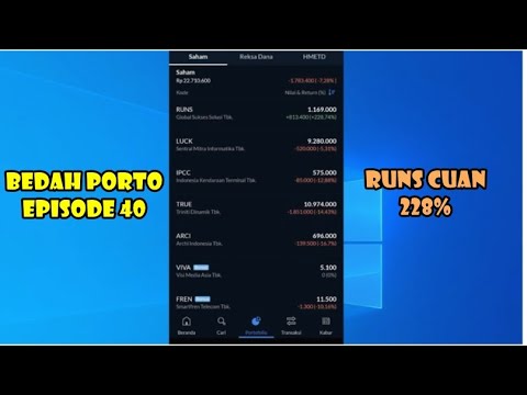 ✍ Bedah portofolio saham Eps 40 Nyangkut RUNS LUCK IPCC TRUE ARCI VIVA Analisa review hari ini