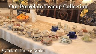 Our Collection of Fine Porcelain Teacups and Saucers!! // Royal Albert, Halsey, RS, Johnson Brothers