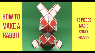 How To Make A Rabbit - 72 Pieces Magic Snake Puzzle #snakelordmagicsnakepuzzletutorial