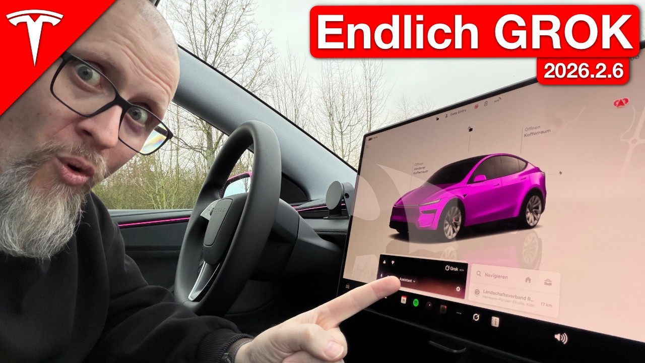 Tesla Update 2026.2.6: GROK ist da! So aktivierst du ihn im Auto 😮