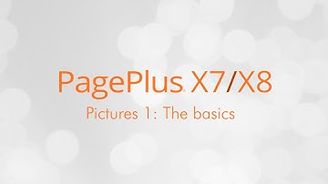 Serif PagePlus X7 & X8 Tutorial - Working with Pictures (1 of 3)