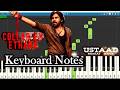 Collar Ey Etthara Song Keyboard Notes 🎹 | DSP | Pawan Kalyan | Ustaad Bhagat Singh | Easy Piano