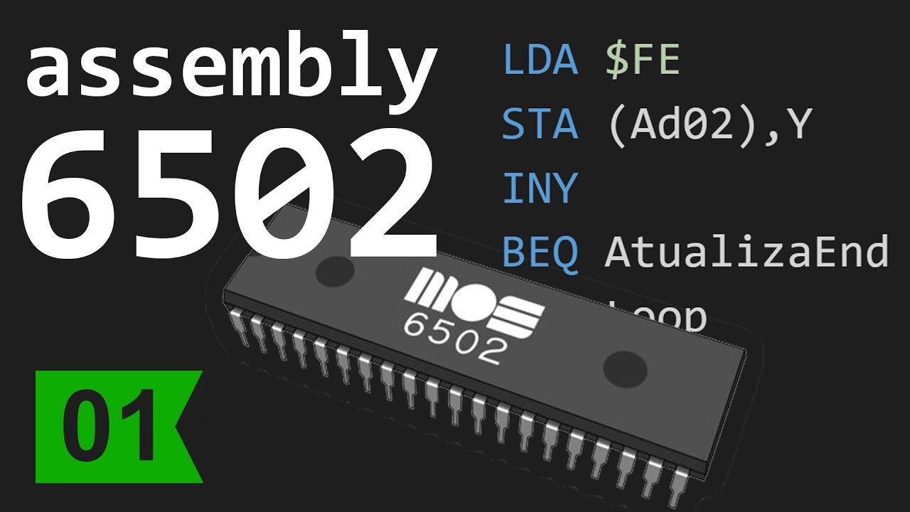 Programando em Assembly 6502 - Pt. 01 - Load e Store - YouTube