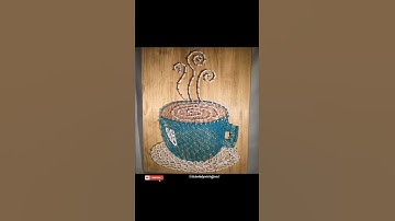 AMAZING STRING ART 🎭#trending #shorts #stringart