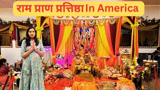 Ram Praan Pratishtha | Ayodhya Ram Praan Pratishtha | Ram Mandir Ceremony Bellevue | America Vlog