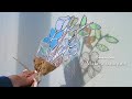 유리공예로 꽃다발 만들기/how to make a bouquet with stained glass/유연 스테인드글라스