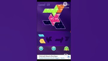 Block triangle puzzle Novice level 51