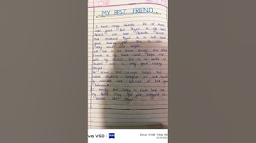 my best friend essay |handwriting ||improve handwriting || #englishessay#essay