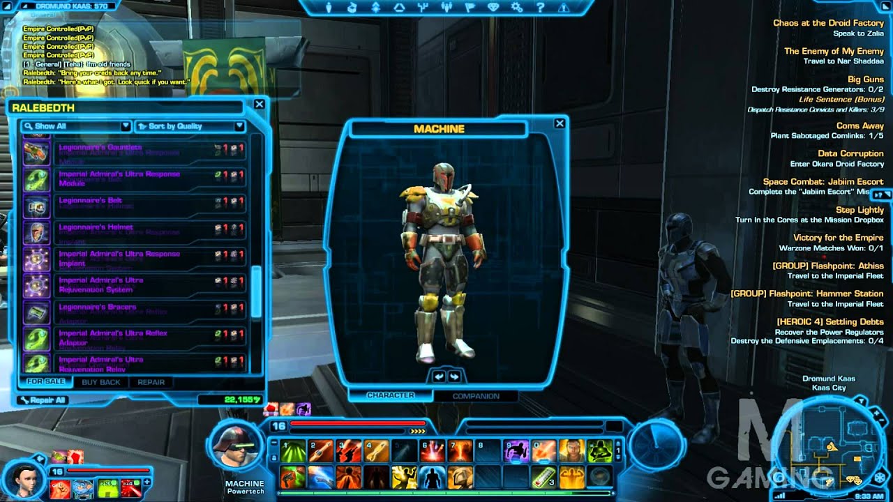 SWTOR: BOUNTY HUNTER PVP ARMOR PREVIEW