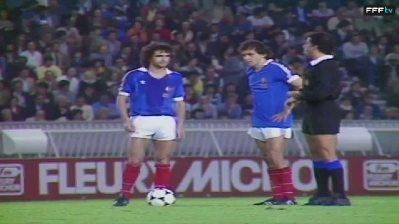 Poster Vintage Équipe De France 1983 – Hrubesch Pezzey – Collection Football