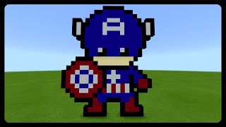 Minecraft: How To Build Captain America Tutorial! screenshot 5