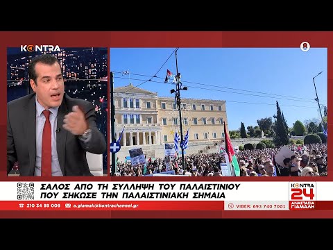 Θάνος Πλεύρης: Να πάει να πολεμήσει στην πατρίδα του ο Παλαιστίνιος που σήκωσε σημαία στο Σύνταγμα