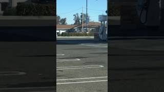 Homeless man fights at a gas station am pm in modesto ca