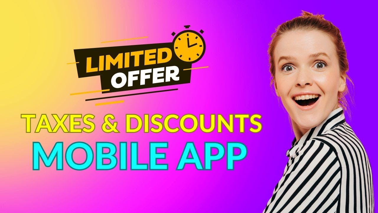 How to Use Taxes and Discounts on the Mobile App POS System #crm # ...
