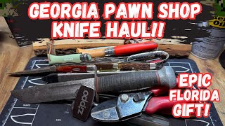 Georgia Pawn Shop Knife Haul + Epic Gift from Florida!