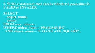 Accessing and Using Procedure Information in PL/SQL | Q4 Oracle L22 P1 | SMILE ROAD