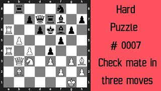Hard Chess Puzzle - Check Mate In Three Moves