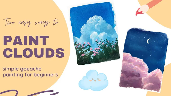 How To Paint Cloud With Gouache For Beginners