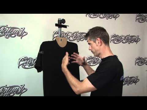 T Shirt Airbrushing: Prepping a Black T-Shirt w/ Kent Lind