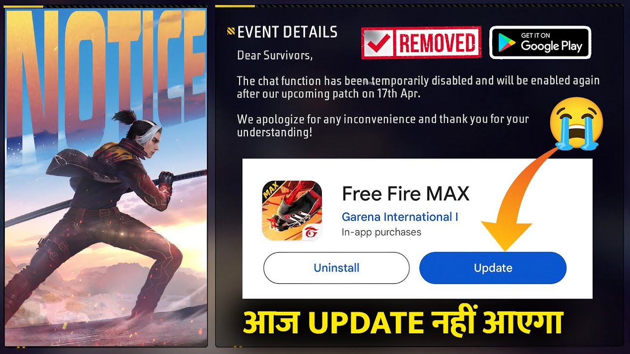 OB44 UPDATE KITNE BAJE AAYEGA AAJ FREE FIRE KA UPDATE KITNE BAJE