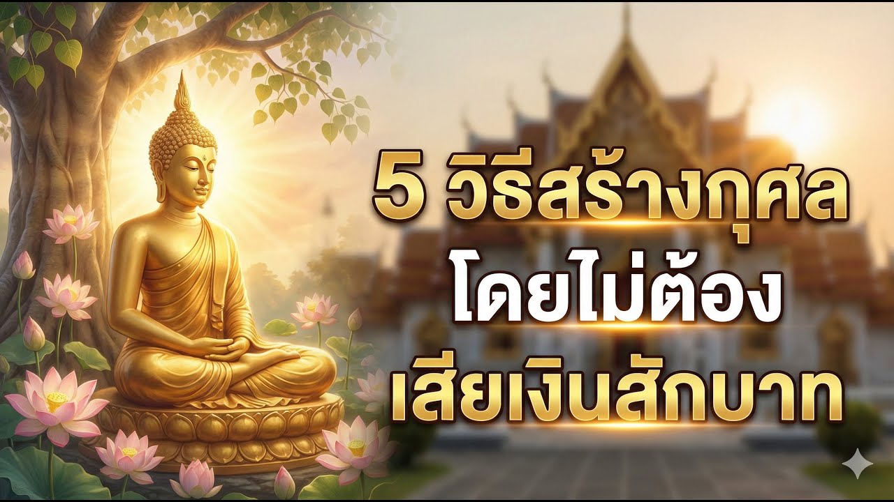 5 วิธีสร้างกุศล พลิกชีวิตจากร้ายกลายเป็นดี : ไม่ต้องมีเงินล้าน ก็สร้างบารมีได้มหาศาล 