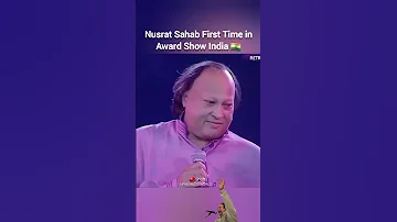 Nusrat Sahab In Award Show India Award Goes To Amir Khan Trending Nfak Qawwali Shorts 