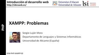 PHP: XAMPP Problemas