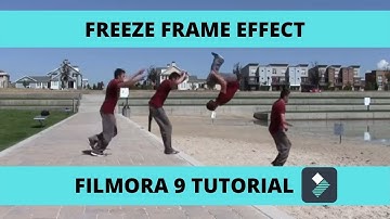 FREEZE FRAME EFFECT TUTORIAL IN FILMORA 9 (LEARN FAST)(2020)