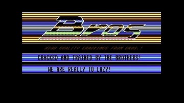 Commodore 64 demo: Bros - Zyrons Escape cracktro (1988)