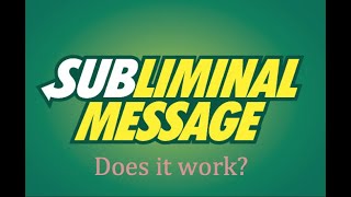Do subliminal messages actually work