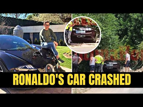 BREAKING! CRISTIANO RONALDO'S CAR CRASHED IN MALLORCA | BUGATTI VEYRON ACCIDENT | FULL VIDEO |