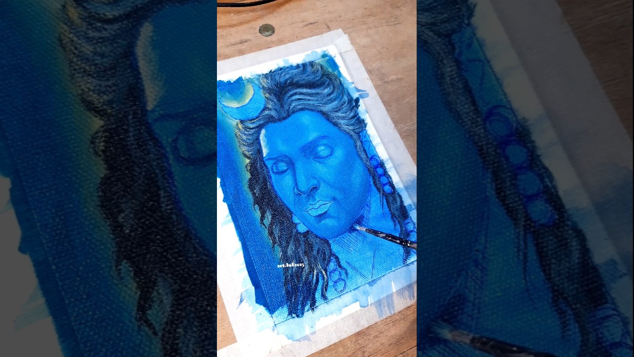 Mahadev | Lord Shiva Acrylic Painting | Shiv Ji Art 