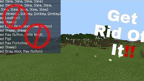 How To Get Rid Of Command Text In Minecraft