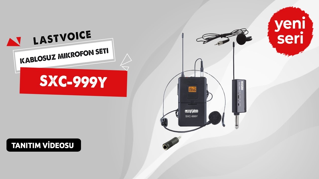 Lastvoice SXC-999Y Şarjlı Telsiz Kablosuz Headset Yaka Mikrofonu