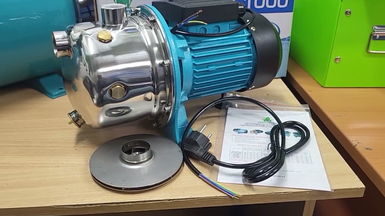 Поверхностный насос GREENPUMP JY1000 с рабочим колесом из нержавеющей стали, мощностью 1.1квт 50/60 