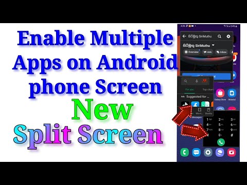 How to enable split screen multiple Apps on android 11