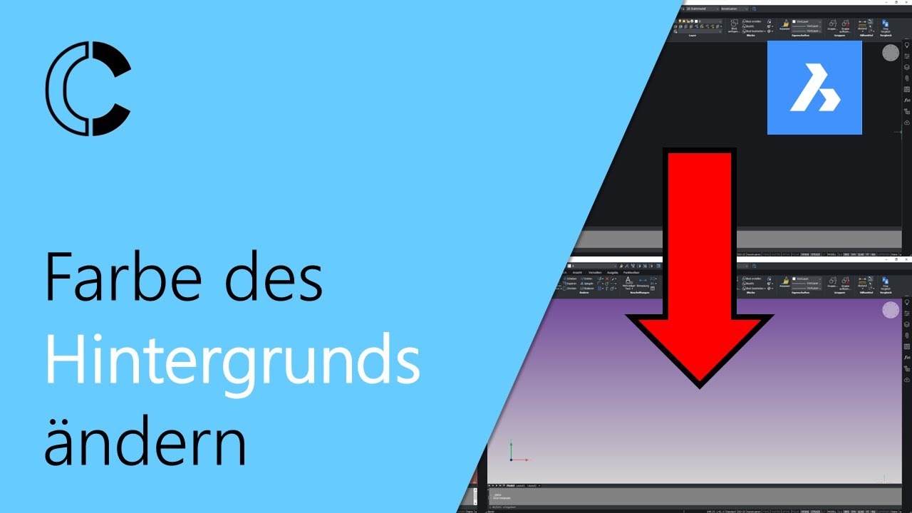So änderst du den Hintergrund in BricsCAD