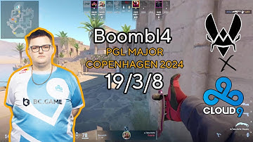 Cloud9 Boombl4 CS2 POV (19/3/8) vs Vitality PGL Major Copenhagen 2024 Europe RMR B