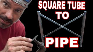 Welding Square Tubing to Pipe: Essential Layout Tricks and Torch Tips (NO GRINDING)