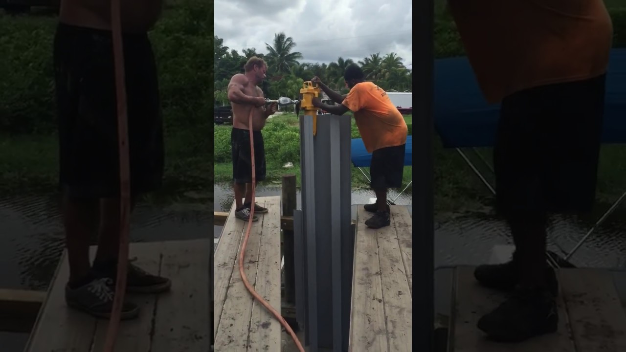 The Seawall Doctors Demonstrate How to Install Vinyl Seawall YouTube