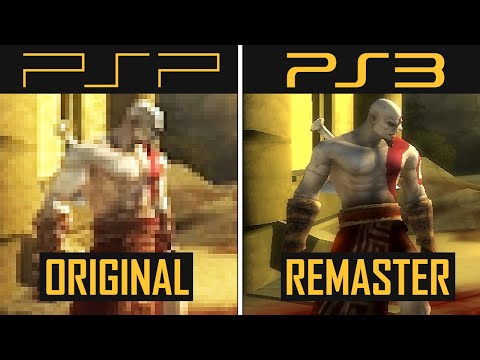 God of War Chains of Olympus | Original vs Remastered / PSP vs PS3 | Comparison