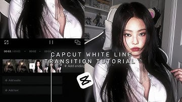 Capcut white line transition tutorial | [I hope this is useful] #blackpink #jennie #capcut #tutorial