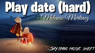 Play date (hard) - Melanie Martinez | Sky piano music sheet screenshot 5