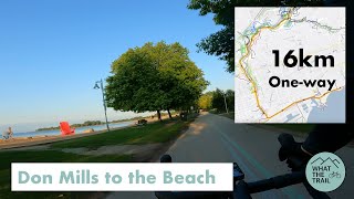 Don Valley to the Beach - Toronto Cycling